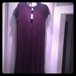 Plum Dress w ruffle edge!